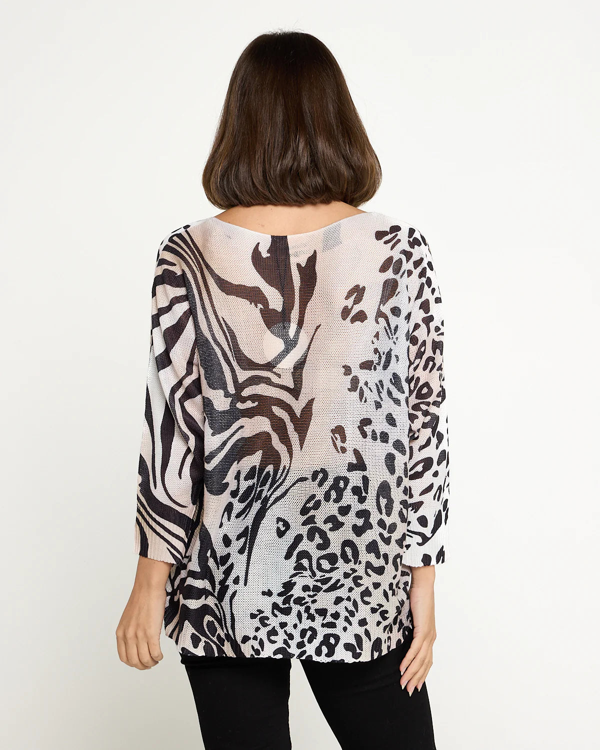 Valentina Foil Print Leopard Jumper