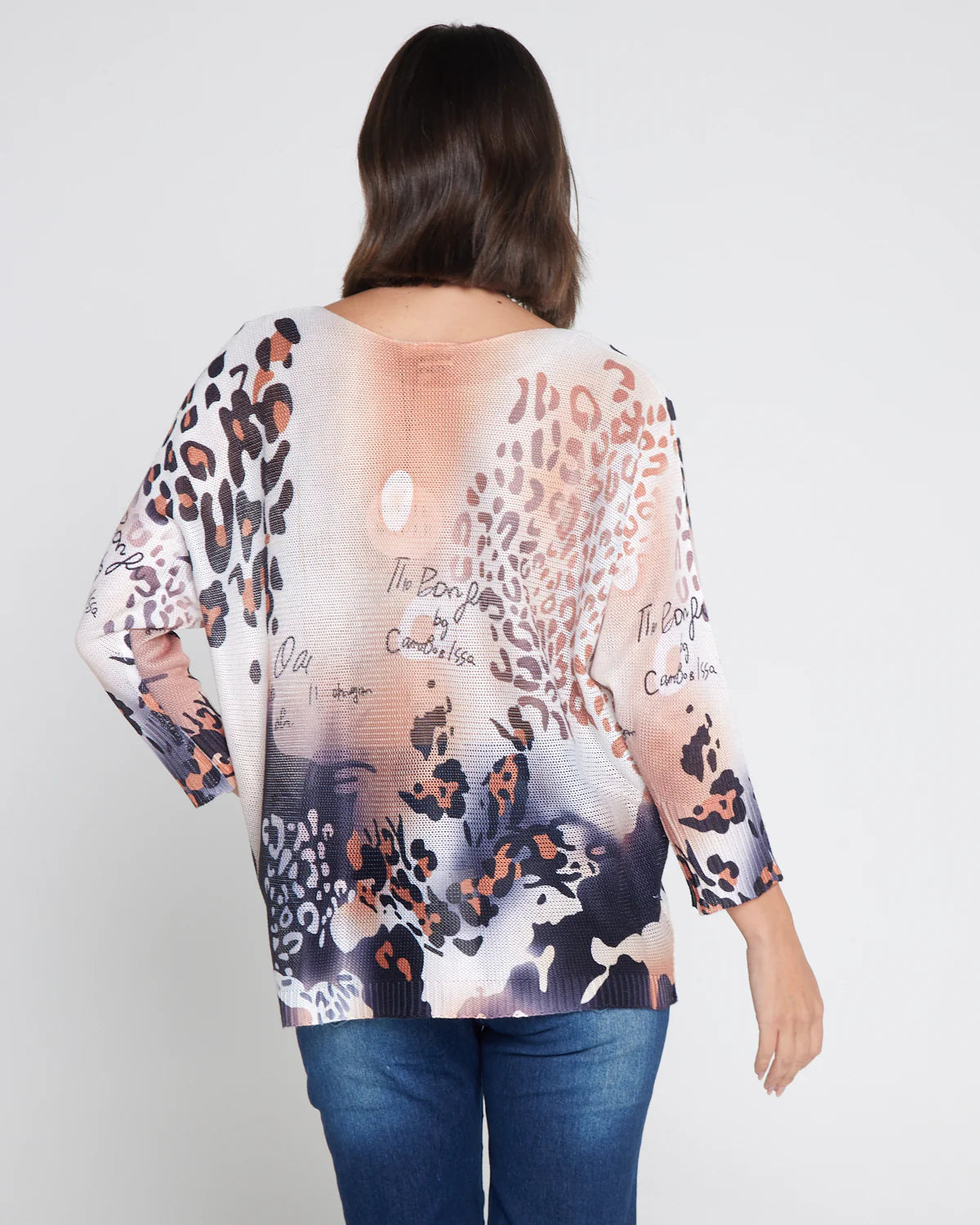 Valeria Foil Print Leopard Jumper