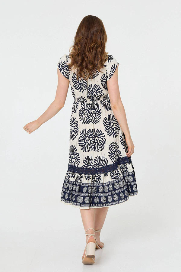 Elise Embroidered Midi Dress