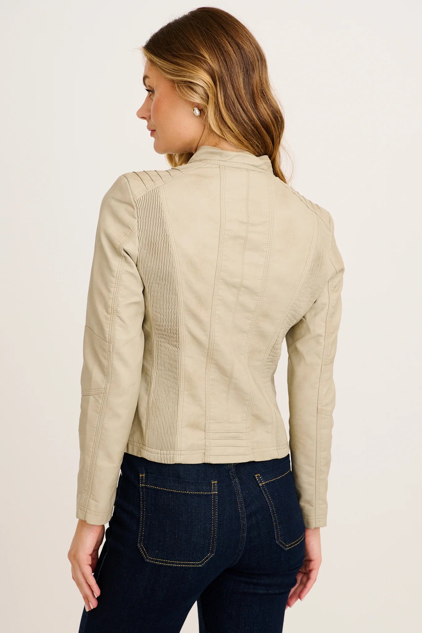 Vegan Leather Biker Jacket