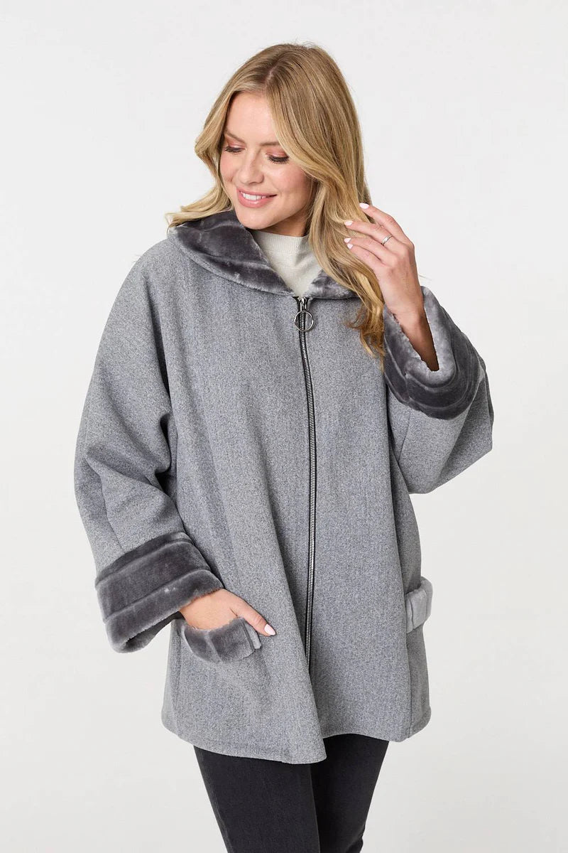 Francesca Luxe Zip Coat