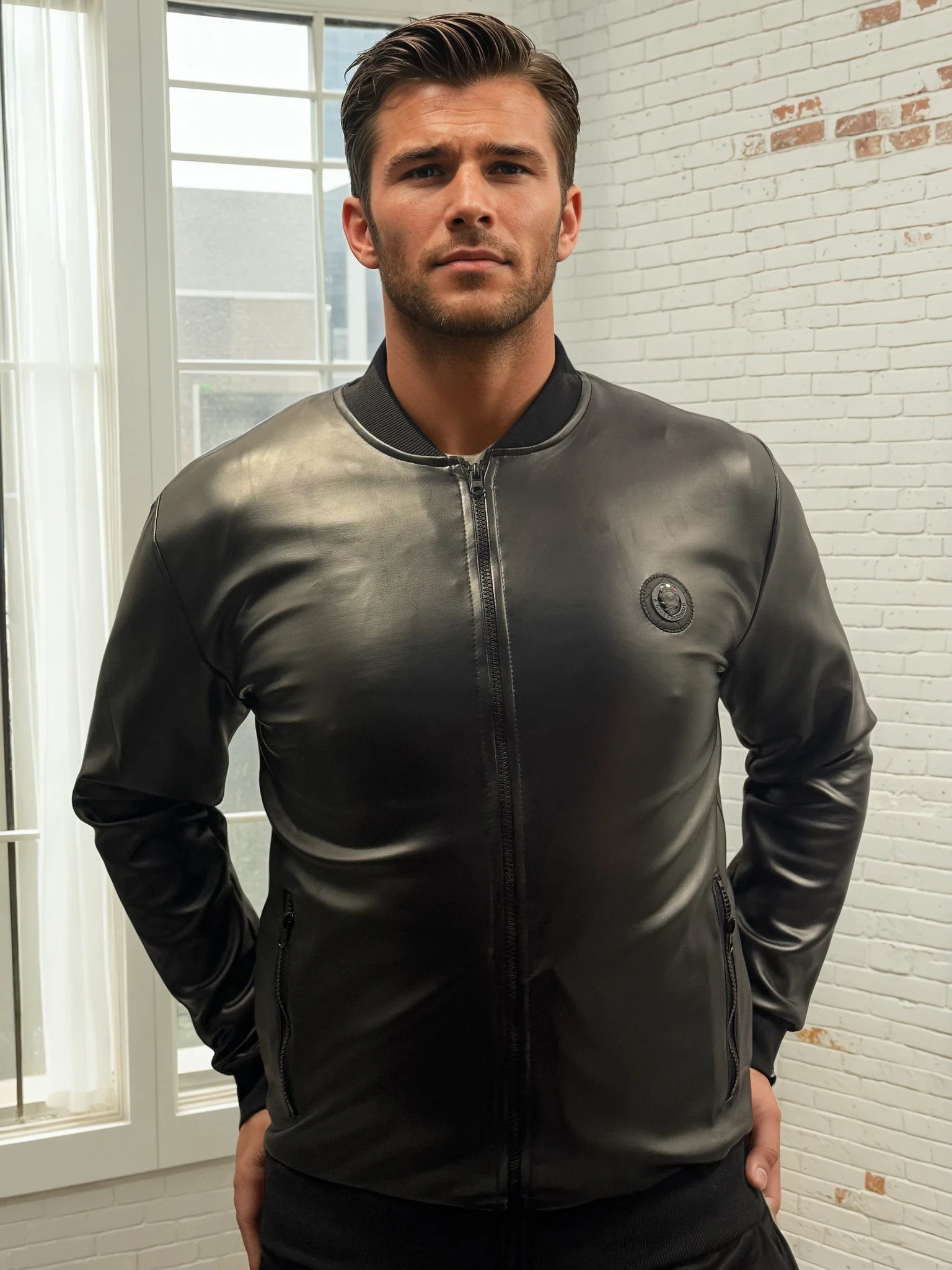 Phantom Drive Leather Bomber