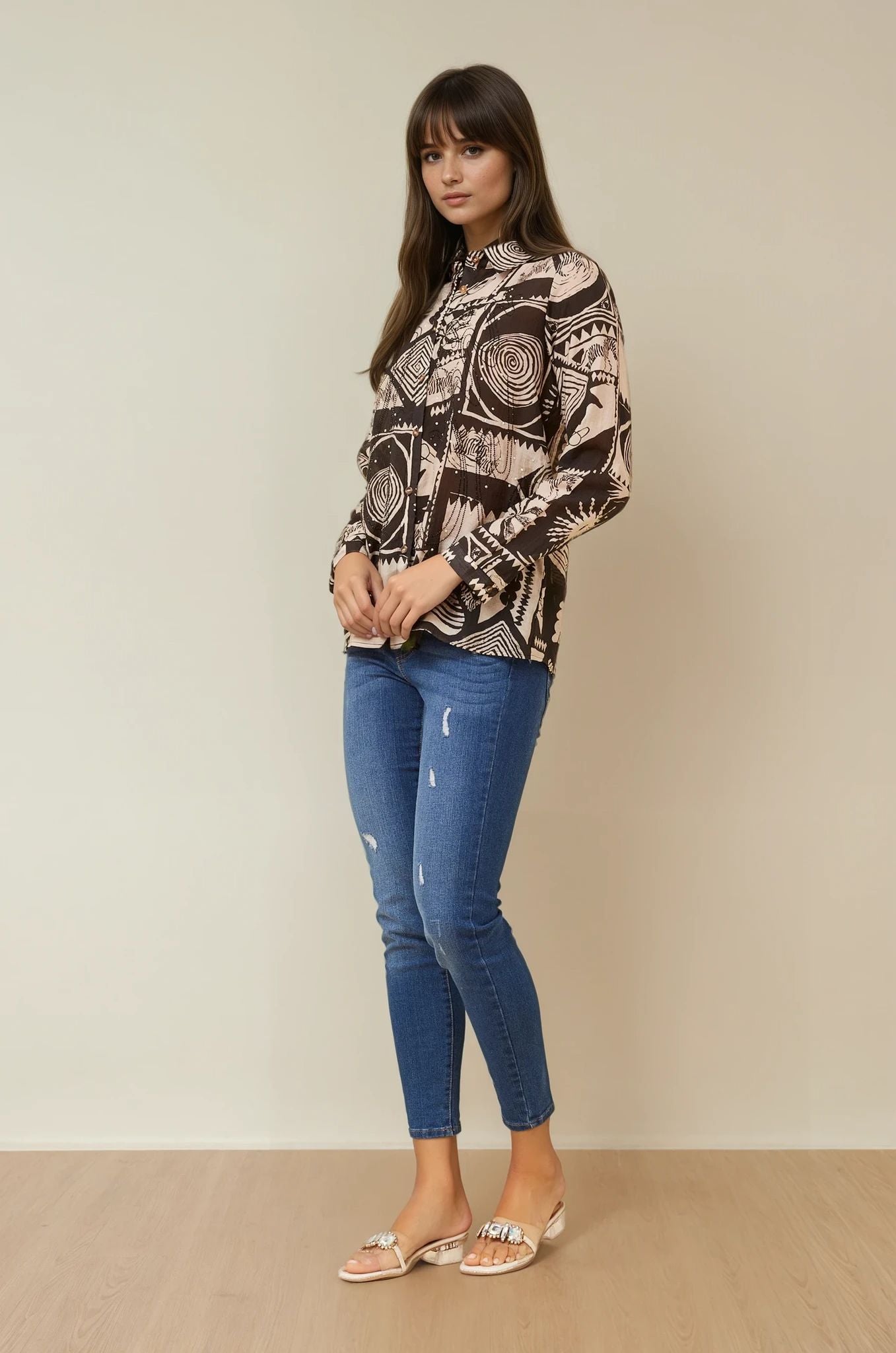 Savanna Story Print Shirt