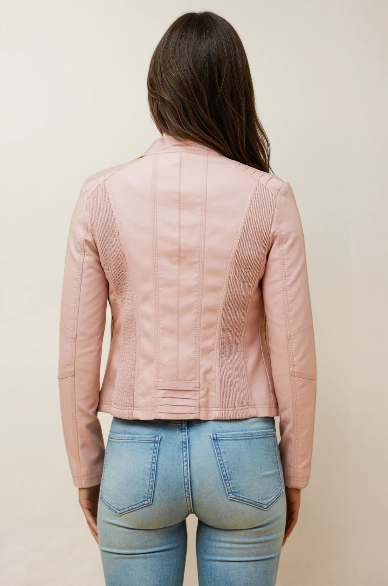 Vegan Leather Biker Jacket