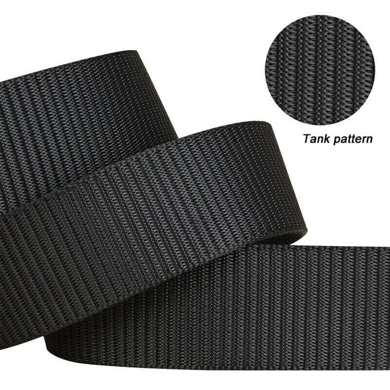 Mens Canvas Outdoor Tactical Belt Heavy Duty Army Waist Web Strap Waistband Hot - Khaki