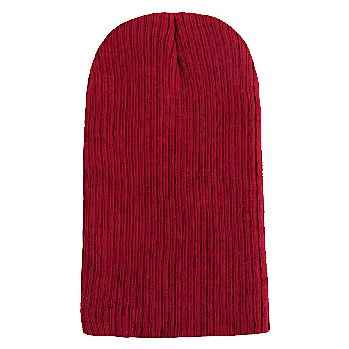 Winter Thermal Warm Women Men Hat Slouch Baggy Hat Beanie Ski Knitted Cap - Beige