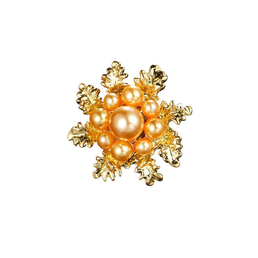 Imitation Pearl Brooch Elegant Jewelry Fashion Accessory Women Ladies Gift - Sliver