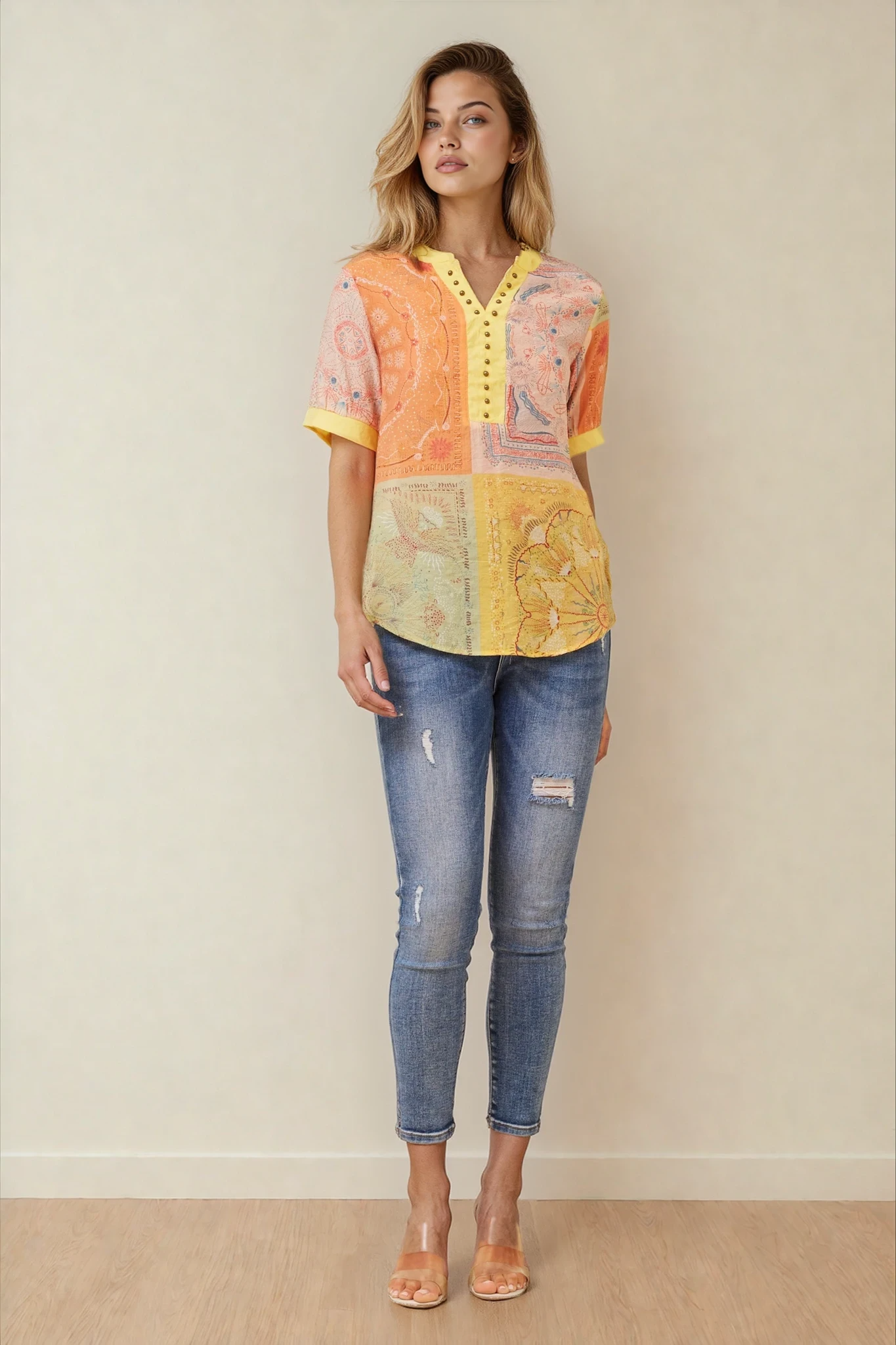 Sunset Mosaic Blouse