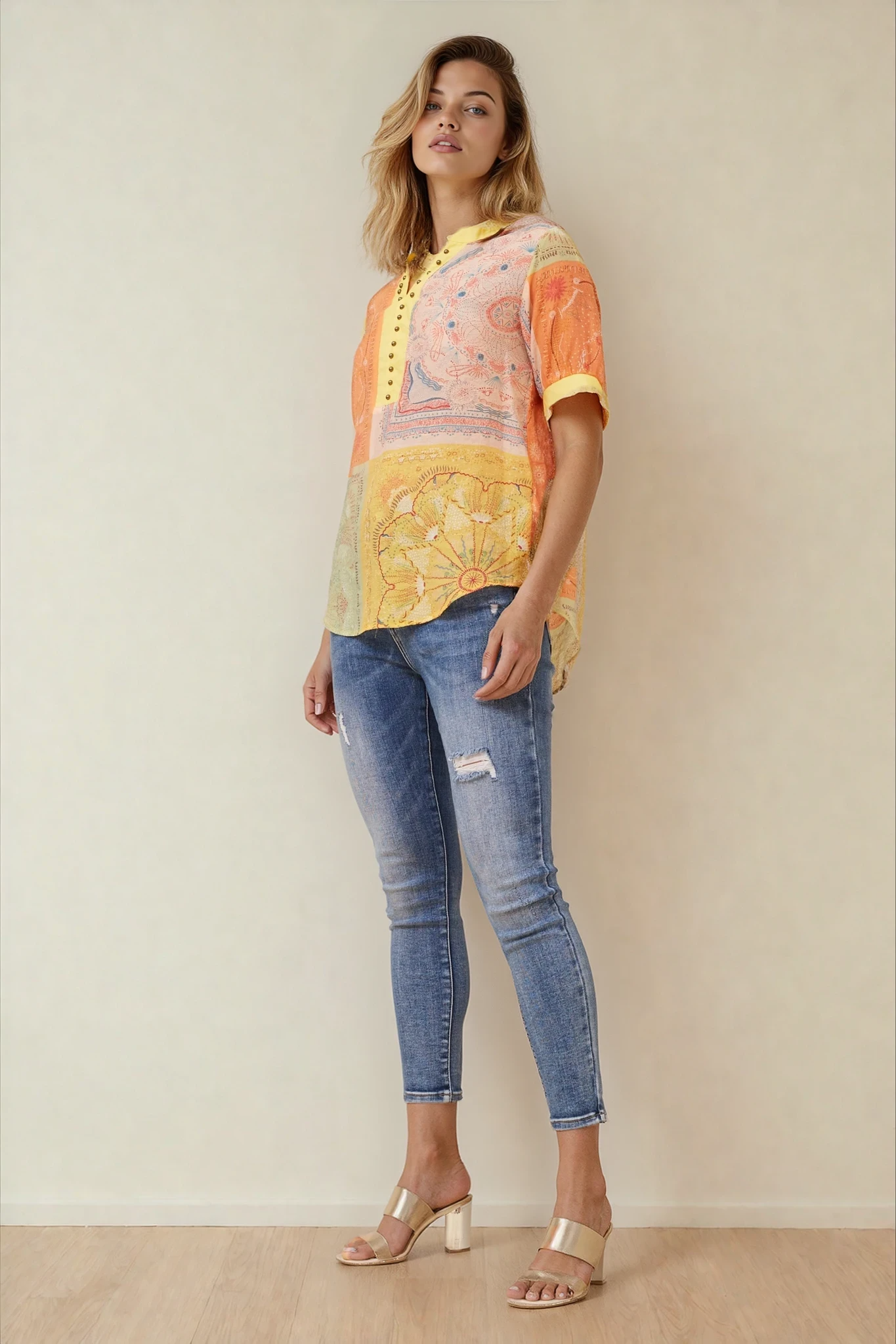 Sunset Mosaic Blouse