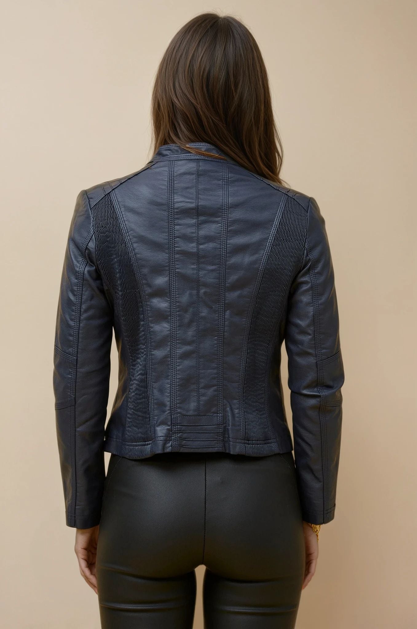 Vegan Leather Biker Jacket