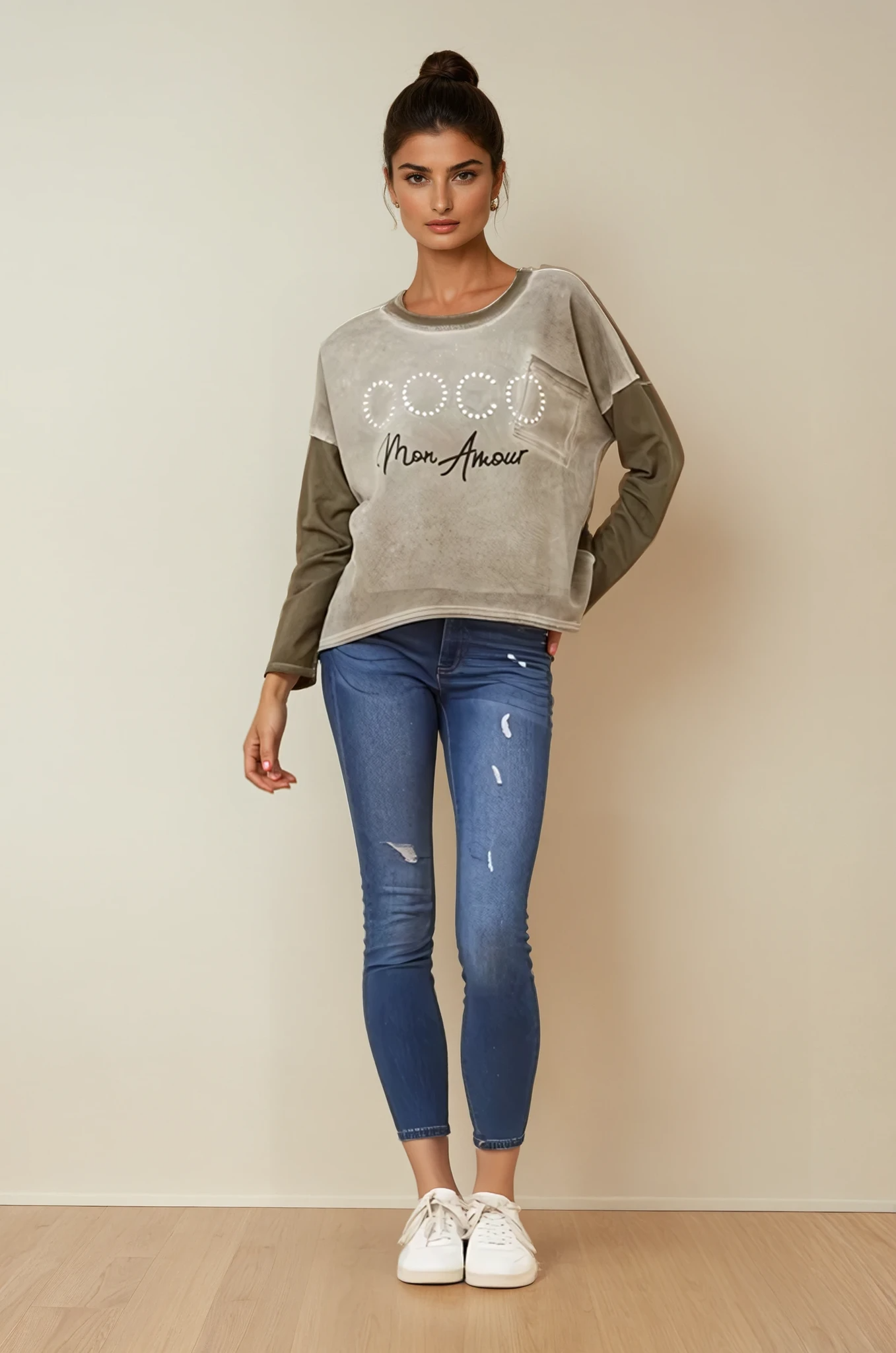 Coco Luxe Suede Statement Jumper
