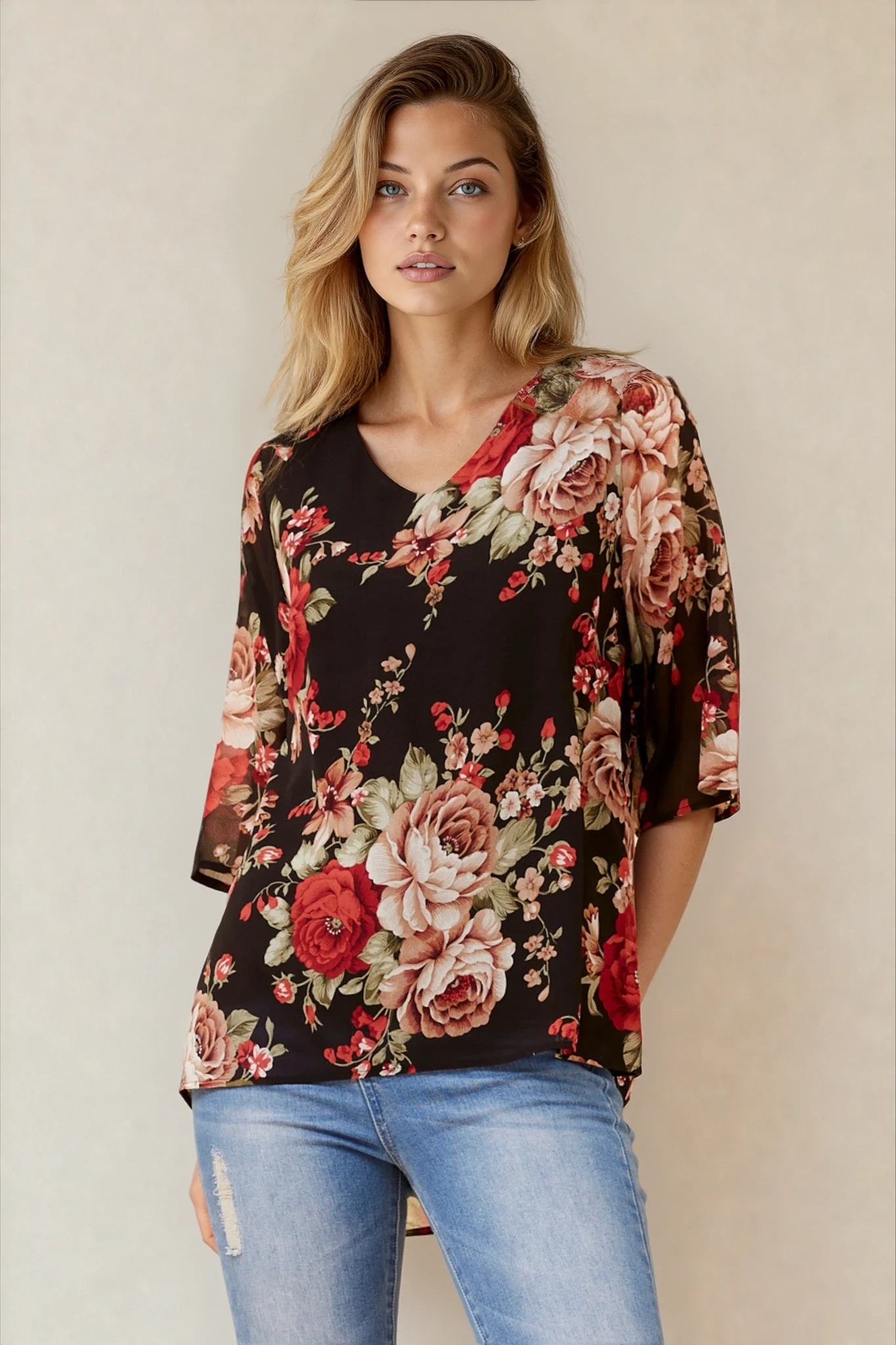 Rosetta Noir Blouse