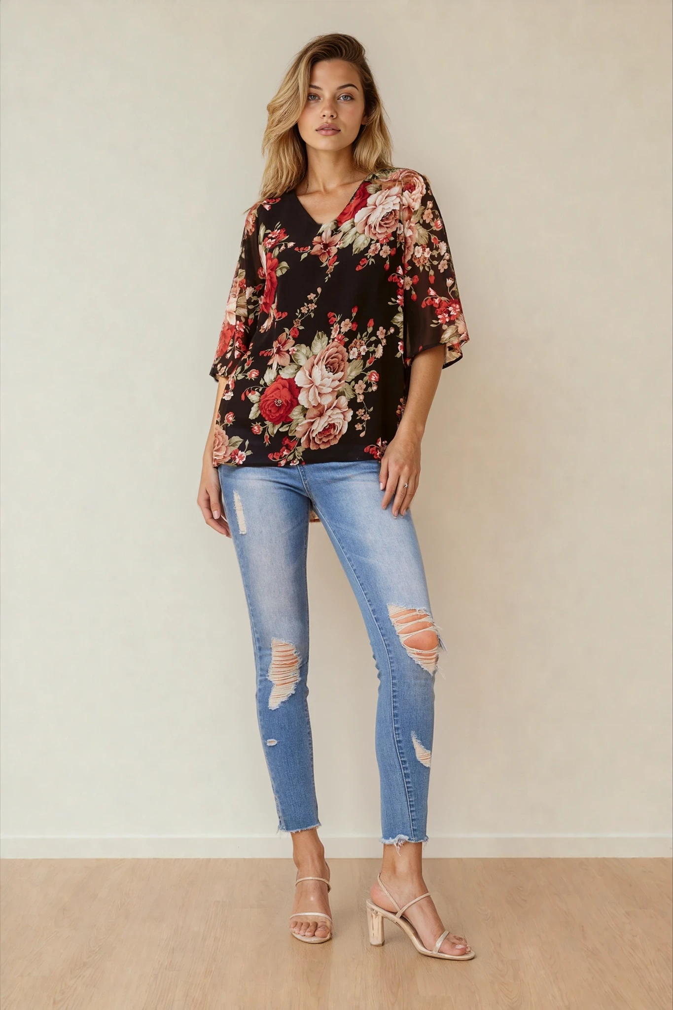 Rosetta Noir Blouse